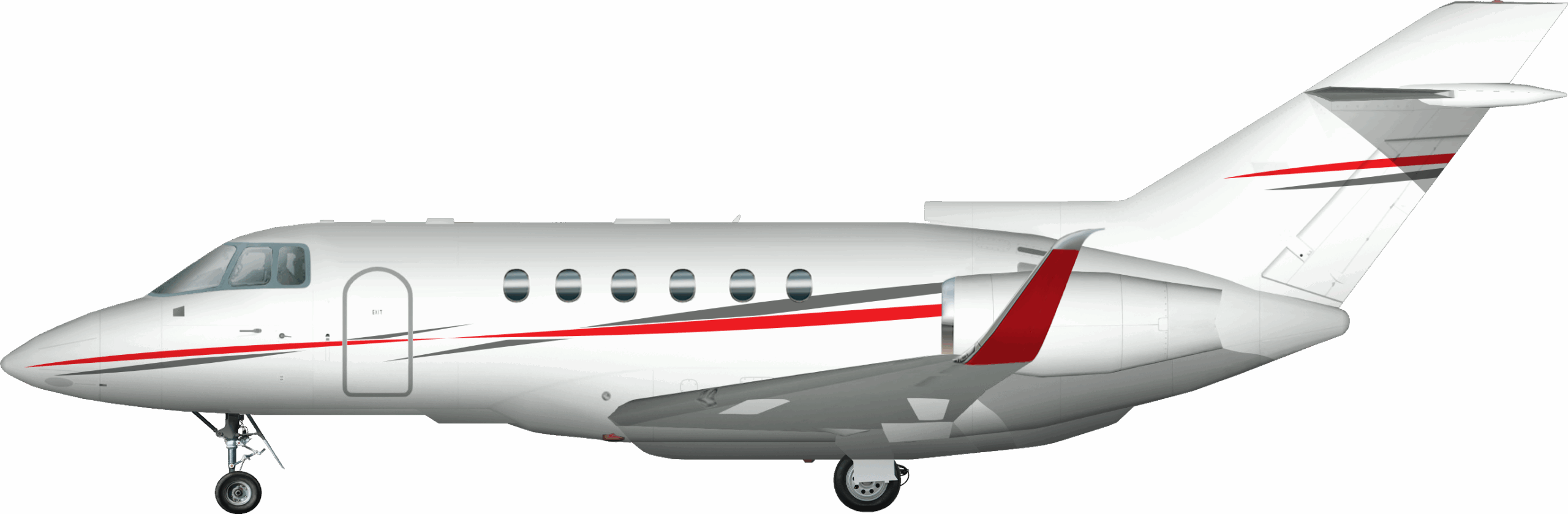 Hawker 800 rendering