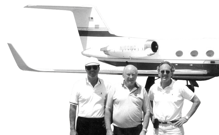 Historical image of Aviation Partners founders