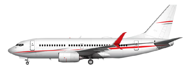 BBJ Plane rendering